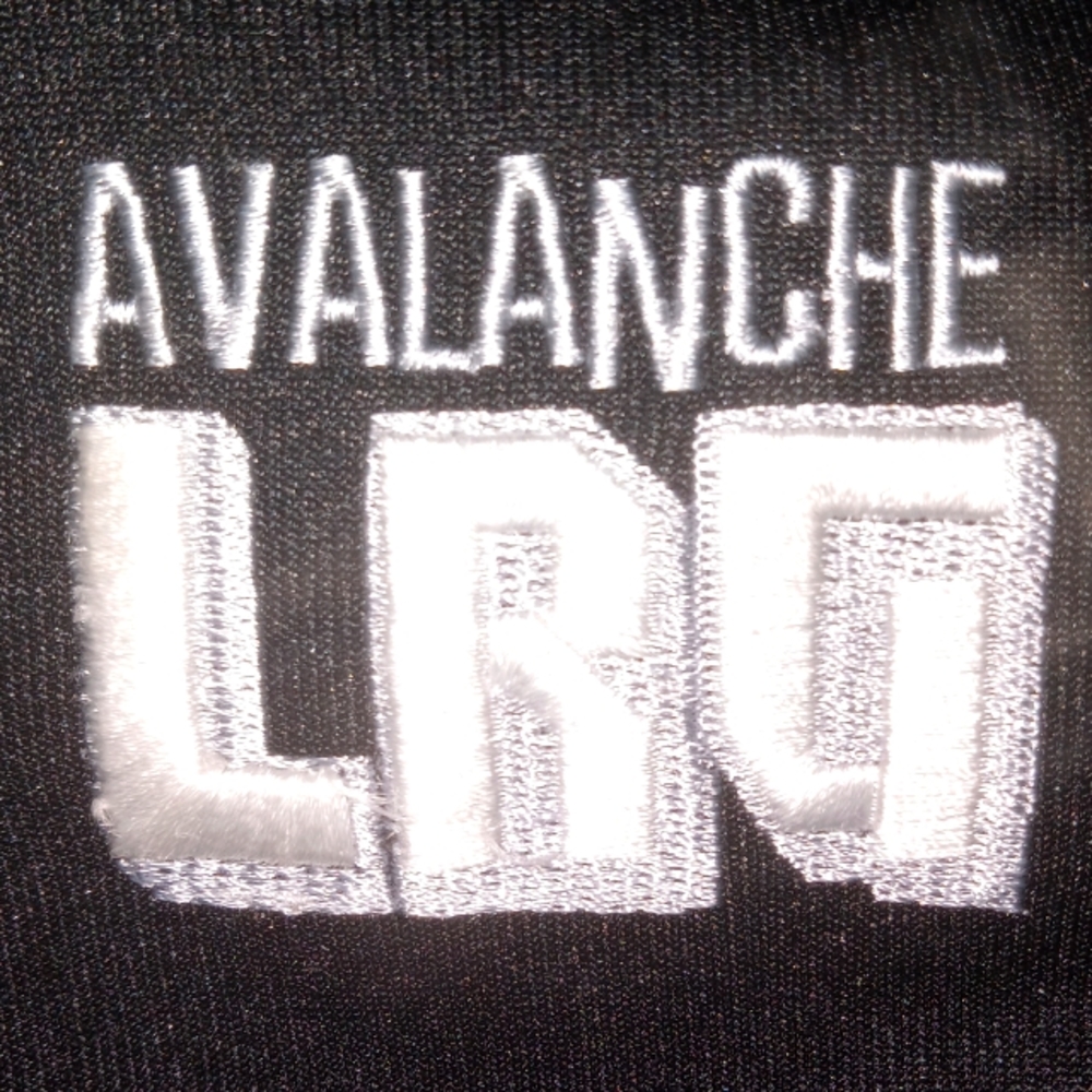 XL LRG Avalanche Spring Sweat ZipUp. Black, White N Red.
